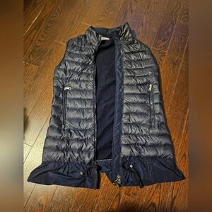 Moncler women navy down vest